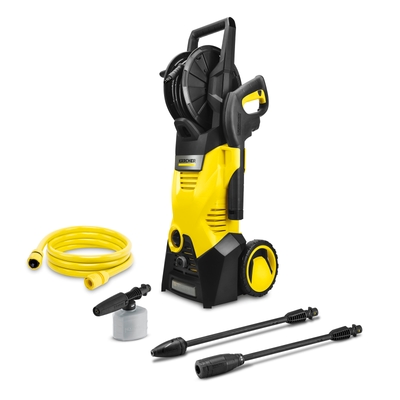 KARCHER K3 HR Plus High Pressure Washer | 1400W Power | 120 bar | Integrated Hose Reel | Dirt Blaster | Car Washer | Stock: 15992610_img_0