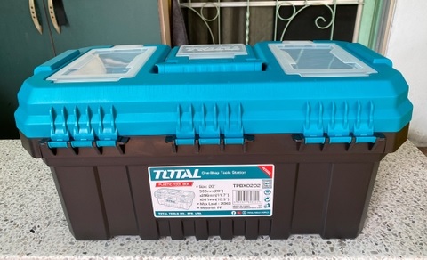 TOTAL Plastic Tool Box, 17" & 20", PP Material, High-Strength Handle, With Tray | Models: TPBX0171 | TPBX0201_img_0