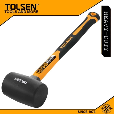 TOLSEN Rubber Mallet (450g / 16oz) Fiberglass Handle Model 25035_img_0