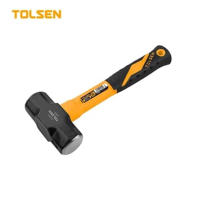 TOLSEN 25044 Sledge Hammer, 1.8kg (4lbs), Fiberglass Handle, Heat Treated, Black Painted | Model: 25044_img_0