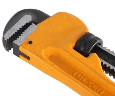 TOLSEN 10071 Pipe Wrench, 18" (450mm), Industrial Series, Dipped Handle, Max Clamping 60mm | Model: 10071_img_1