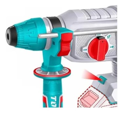 TOTAL TRHLI20268 Li-ion Rotary Hammer | 20V | Brushless Motor | SDS Plus | 2.0J Impact Energy | Tools Only | Model: TRHLI20268_img_3