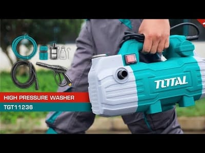 TOTAL TGT11236 High Pressure Washer | 1500W | 100 Bar (1450 PSI) | Induction Motor | 8m Hose | Model: TGT11236_img_5