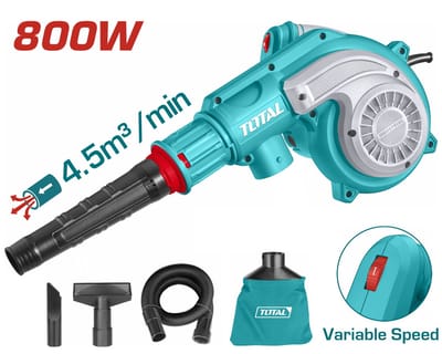 TOTAL TB8036 Aspirator Blower | Industrial | Variable Speed | Dust Bag & Nozzles Included | Model: TB8036_img_1