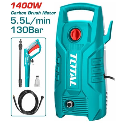 TOTAL TGT11316 High Pressure Washer | 1400W | 130 Bar (1750 PSI) | Pure Copper Wire Motor | Auto Stop System | Model: TGT11316_img_0