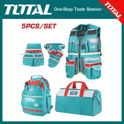 TOTAL TOS23090 5Pcs Tools Bag combo set, Portable Tool Bag | Model: TOS23090_img_0