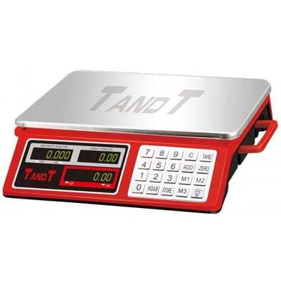 TANDT TT1930 / TT1930A Digital Commercial Price Scale, 30kg Capacity , Green Display, Flat-Tray & T-Tray Options_img_0