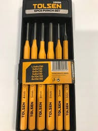 Tolsen 6Pcs Nail Punch Tool Set with Case (HRC56-62) Model:25090_img_6