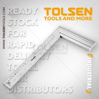 Tolsen 10" Aluminum Alloy Angle Square (10") Industrial Grade Model: 35038_img_1