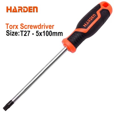 HARDEN Trox Screwdriver ( T8 | T10 | T15 | T20 | T25 | T27 | T30 | T40 ) with Soft Handle and Strong Magnet, CRV; 550292 | 550293 | 550294 | 550295 | 550296 | 550297 | 550298 | 550299_img_14