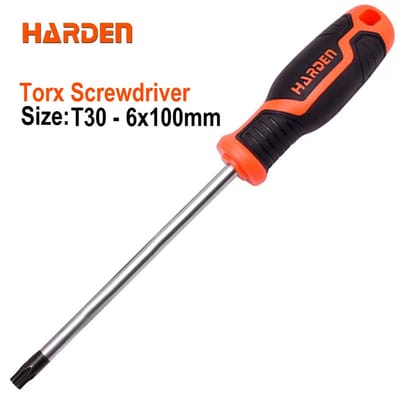 HARDEN Trox Screwdriver ( T8 | T10 | T15 | T20 | T25 | T27 | T30 | T40 ) with Soft Handle and Strong Magnet, CRV; 550292 | 550293 | 550294 | 550295 | 550296 | 550297 | 550298 | 550299_img_15