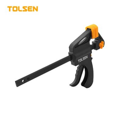 TOLSEN 10201 Quick Ratchet Bar Clamp | 6" (150mm) | Hard Plastic Body | Soft Non-Marking Pads | Model: 10201_img_0