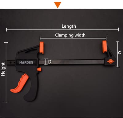 HARDEN Quick ratchet bar clamp (  12" | 24" ); Model: 600332 | 600334_img_4