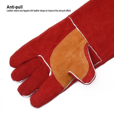 HARDEN Welding Gloves, 16", top quality long welding gloves leather welding glove; 766116_img_3