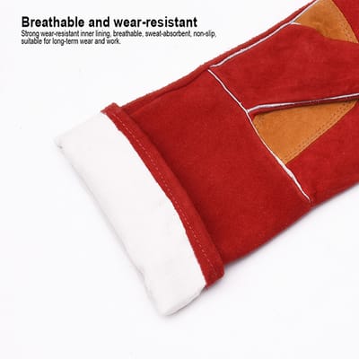 HARDEN Welding Gloves, 16", top quality long welding gloves leather welding glove; 766116_img_4