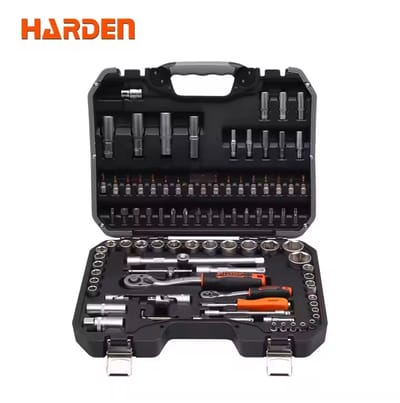 HARDEN 94PCS 1/2 & 1/4 inch DR. Socket Set Auto Tools Set 510694_img_0