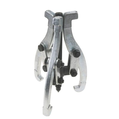 TOLSEN 65010 3" 3-Jaw Gear Puller, Adjustable, Forged Steel, Zinc Plated | Model: 65010_img_0