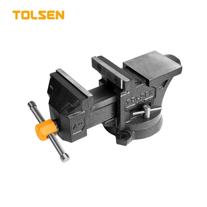 TOLSEN 10806 Bench Vice, 6" (150mm), Ultra Large Swivel Base with Anvil, Arc Anvil Design, 20KN Clamping Force | Model: 10806
