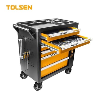 TOLSEN 85410 175Pcs Tools Set, 71kgs Material 5 Drawer Tool Roller Cabinet; 85410_img_0