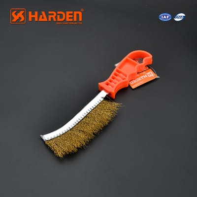 HARDEN 620140 Copper Wire Brush | 225mm PVC Handle | Rust Removal & Polishing | Model: 620140_img_2
