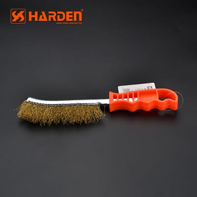HARDEN 620140 Copper Wire Brush | 225mm PVC Handle | Rust Removal & Polishing | Model: 620140_img_5