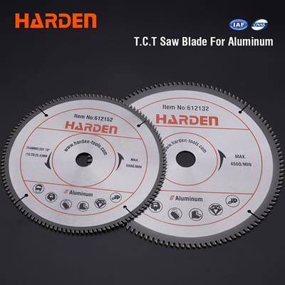 HARDEN Circular Saw Blades for Aluminium | Multi-Size Options | High-Tooth Count for Clean Cuts; Models: 612152 | 612132_img_1