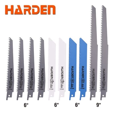 HARDEN 10 Pcs Reciprocating Saw Blade Set | Multi-Material Cutting | Wood & Metal Blades | Model: 613460_img_0