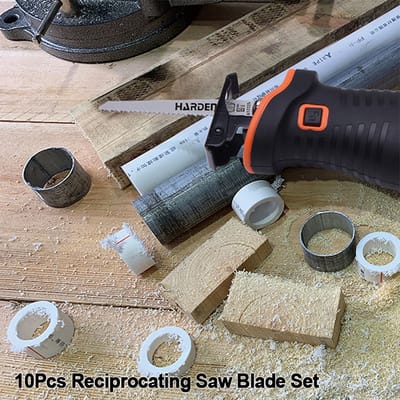 HARDEN 10 Pcs Reciprocating Saw Blade Set | Multi-Material Cutting | Wood & Metal Blades | Model: 613460_img_5