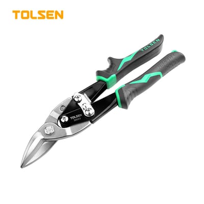 TOLSEN 30023 10" Aviation Snips (Right Cut) | 250mm | CrMo Steel | Two-Component Handle | Industrial | Model: 30023_img_0