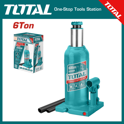 TOTAL THT109062 Hydraulic Bottle Jack | 6 Ton Capacity | Industrial | Lifting Range 210-410mm | Model: THT109062_img_0