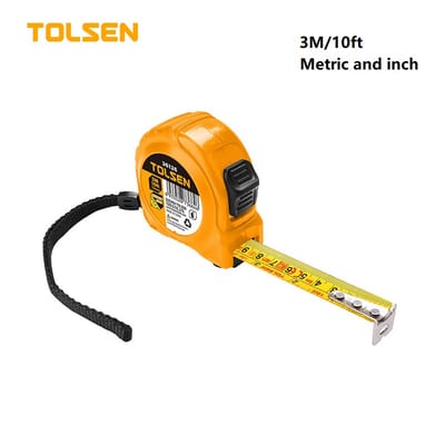 TOLSEN 36125 Steel Measuring Tape, 3m/10ft, Metric & Inch, MID Class II, Double Locking; Model: 36125_img_0