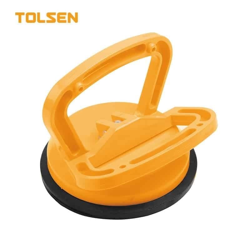 TOLSEN 62661 Suction Cup Lifter, 25kg Capacity, Single Suction Cup, Plastic Body, Dent Puller & Glass Lifter | Model: 62661