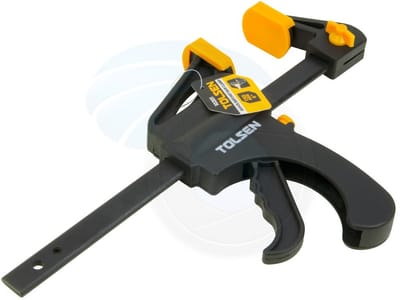 TOLSEN 10201 Quick Ratchet Bar Clamp | 6" (150mm) | Hard Plastic Body | Soft Non-Marking Pads | Model: 10201_img_1