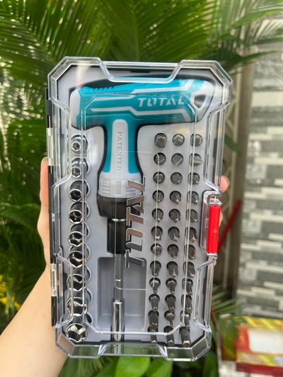 TOTAL TACSD30476 47 Pcs T-Handle Wrench Screwdriver Set | Ratchet Handle | Bits & Sockets | Model: TACSD30476_img_1