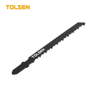 TOLSEN Jig Saw Blade set (5pcs) for wood cutting, Available size: T111C | T144D | T244D | T101B, T-Shank, Material: HCS; Model: 76801 | 76802 | 76803 | 76804_img_1
