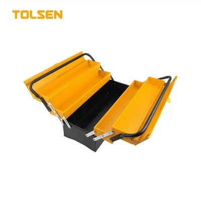 TOLSEN 80212 Steel Tool Box, 17", 3 Layers, Heavy Duty, 495×200×290mm, Industrial | Model: 80212_img_0