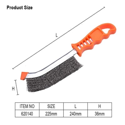 HARDEN 620140 Copper Wire Brush | 225mm PVC Handle | Rust Removal & Polishing | Model: 620140_img_1