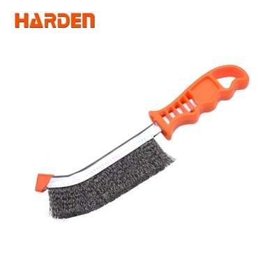 HARDEN 620140 Copper Wire Brush | 225mm PVC Handle | Rust Removal & Polishing | Model: 620140_img_0