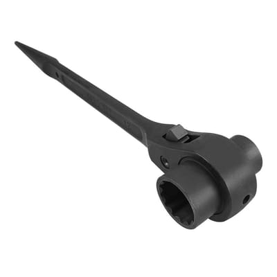 TOLSEN 15296 Scaffold Wrench, 19x22mm, Special Tool Steel, CrV 12-Point Socket, Black Finish | Model: 15296_img_2