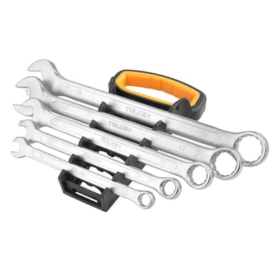 TOLSEN 15886 5Pcs Combination Spanner Set, Sizes 8,10,13,17,19mm, Chrome Plated, Matt Finish | DIN3113 | | Model: 15886_img_2