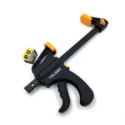 TOLSEN 10201 Quick Ratchet Bar Clamp | 6" (150mm) | Hard Plastic Body | Soft Non-Marking Pads | Model: 10201_img_2