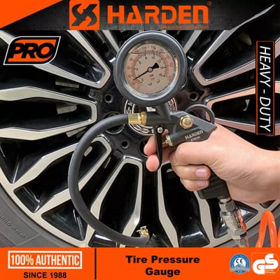 HARDEN Car Tire Inflator with Oil-Filled Pressure Gauge, Tire Pressure Gauge Model: 670506_img_9