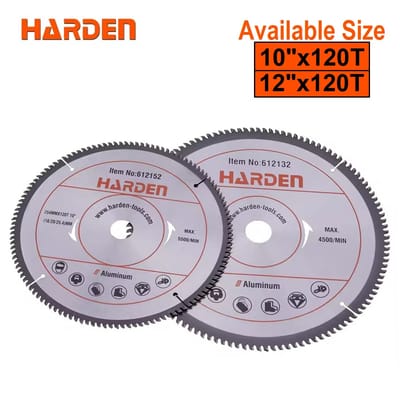 HARDEN Circular Saw Blades for Aluminium | Multi-Size Options | High-Tooth Count for Clean Cuts; Models: 612152 | 612132_img_0