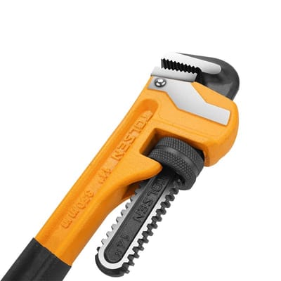 TOLSEN 10070 Pipe Wrench, 14" (350mm), Industrial Series, Dipped Handle, Max Clamping 50mm | Model: 10070_img_4