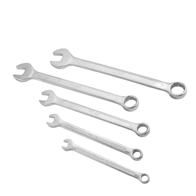 TOLSEN 15886 5Pcs Combination Spanner Set, Sizes 8,10,13,17,19mm, Chrome Plated, Matt Finish | DIN3113 | | Model: 15886_img_6
