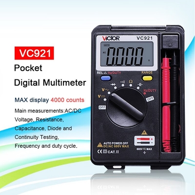 VICTOR VC921 Foldable Mini Palm Digital Multimeter | 4000 Counts | Auto Range | True RMS | Model: VC921_img_0