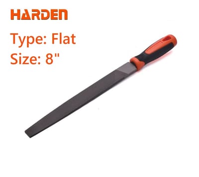 HARDEN Flat Bastard File ( 6" | 8" | 10" | 12" ), Professional Flat Bastard Mill File With Soft Handle; 610632 | 610633 | 610634 | 610635_img_8