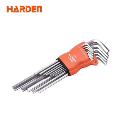 Harden 13Pcs Inch Long Hex Key Wrench Heavy Duty Tools Heat Treat Cr-v 540613_img_0
