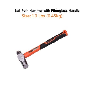 HARDEN Ball Pein Hammer ( 1.0 Lbs | 1.5Lb | 2.0 Lbs ), With Fiberglass Handle; 590114 | 590116 | 590119_img_9