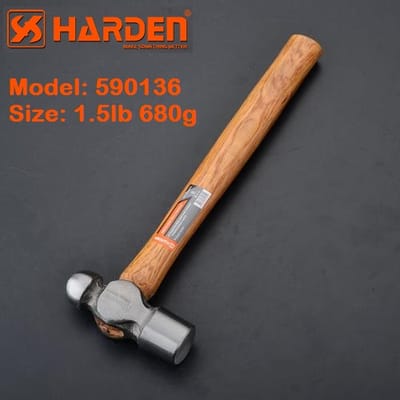 HARDEN Ball Pein Hammer ( 1.0 Lbs | 1.5Lbs | 2.0 Lbs ), With Wood Handle; 590139 | 590136 | 590139_img_7